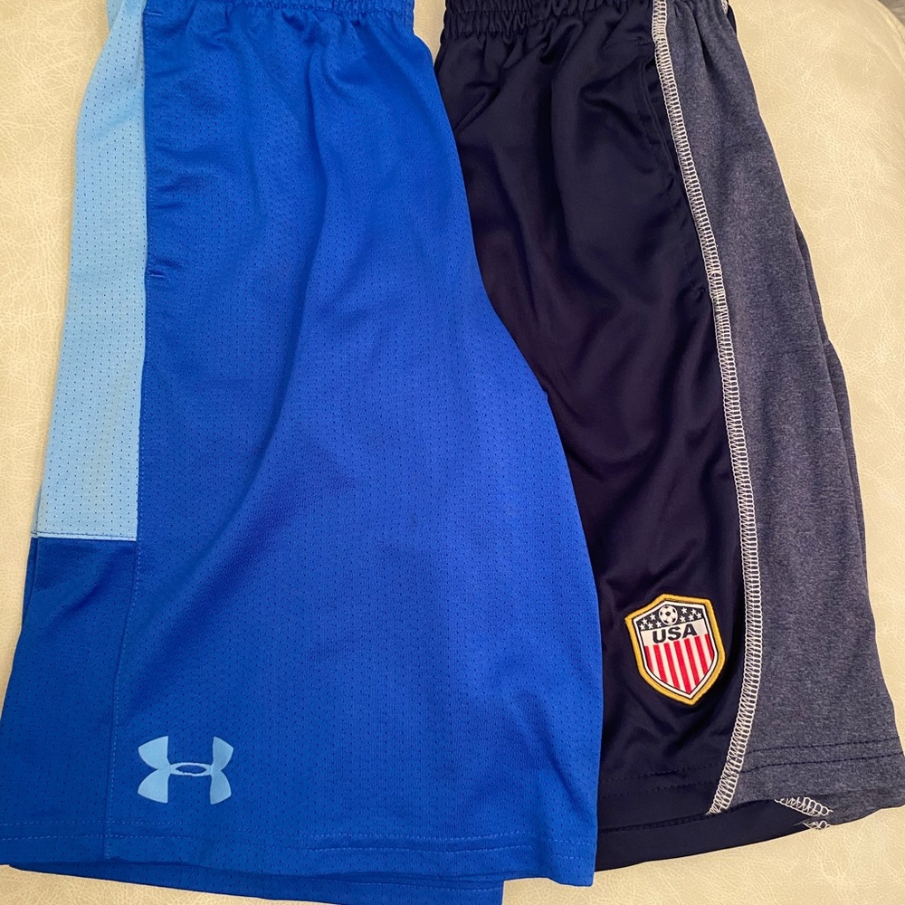 Under Armour Kids Blue Athletic Shorts